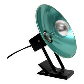 Lampe à Pince Applique Métal "LITA" avec Réflecteur Vert Vintage 70's