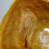 Large olive wood bowl Riviera brutalist craftsmanship circa 1950