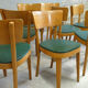 Lot of 8 vintage bistro chairs