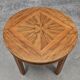 Art Deco Round Side Table in Walnut 1930s