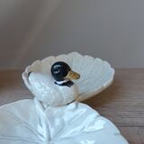 Duck serving dish in slip, serving dish for duck aperitif