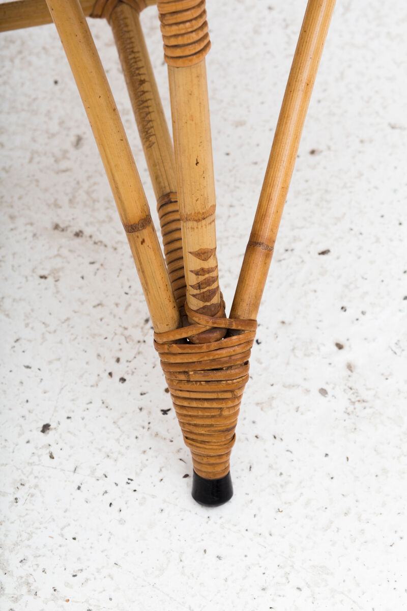 Rattan side chair, Dutch design, 1950’s