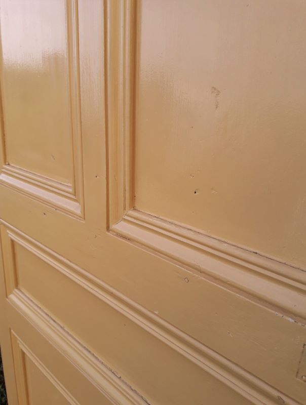 Landing door 210,3x85,6cm old molded
