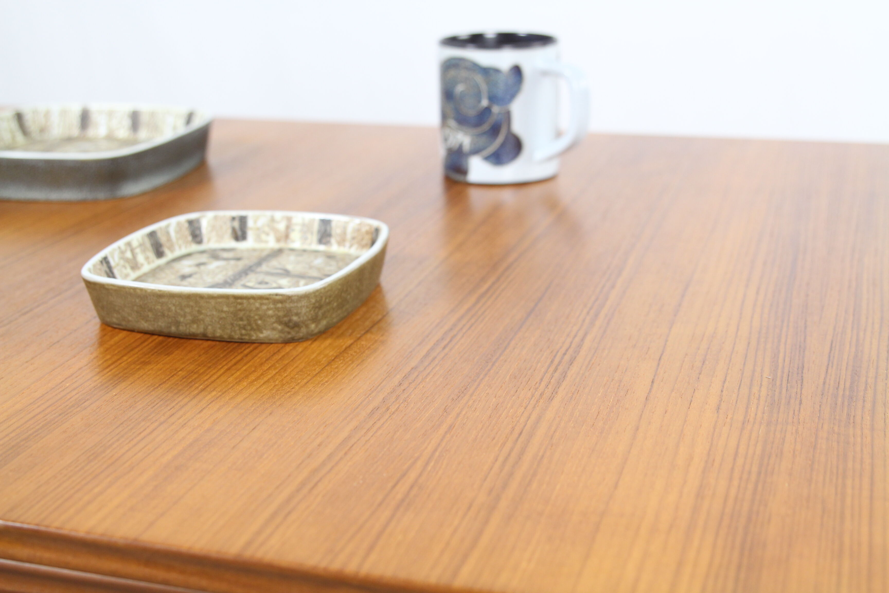 Rectangular table of meal Scandinavian teak