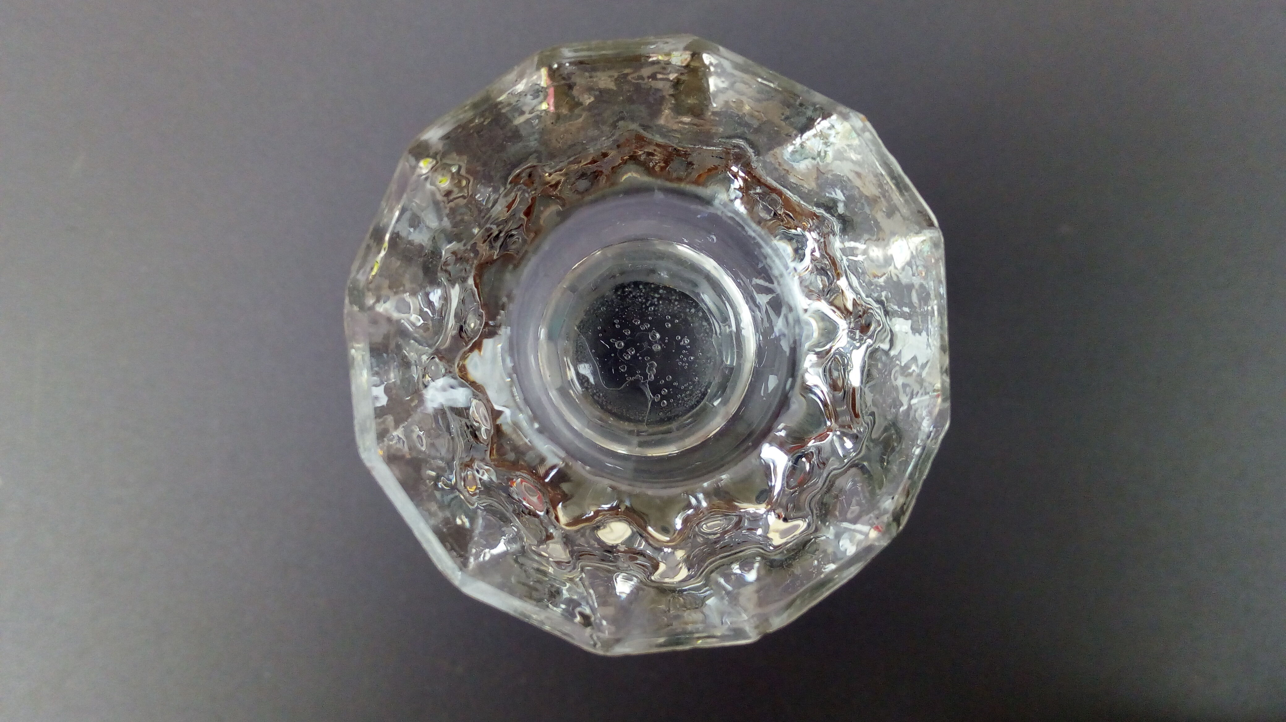 Glass candlesticks