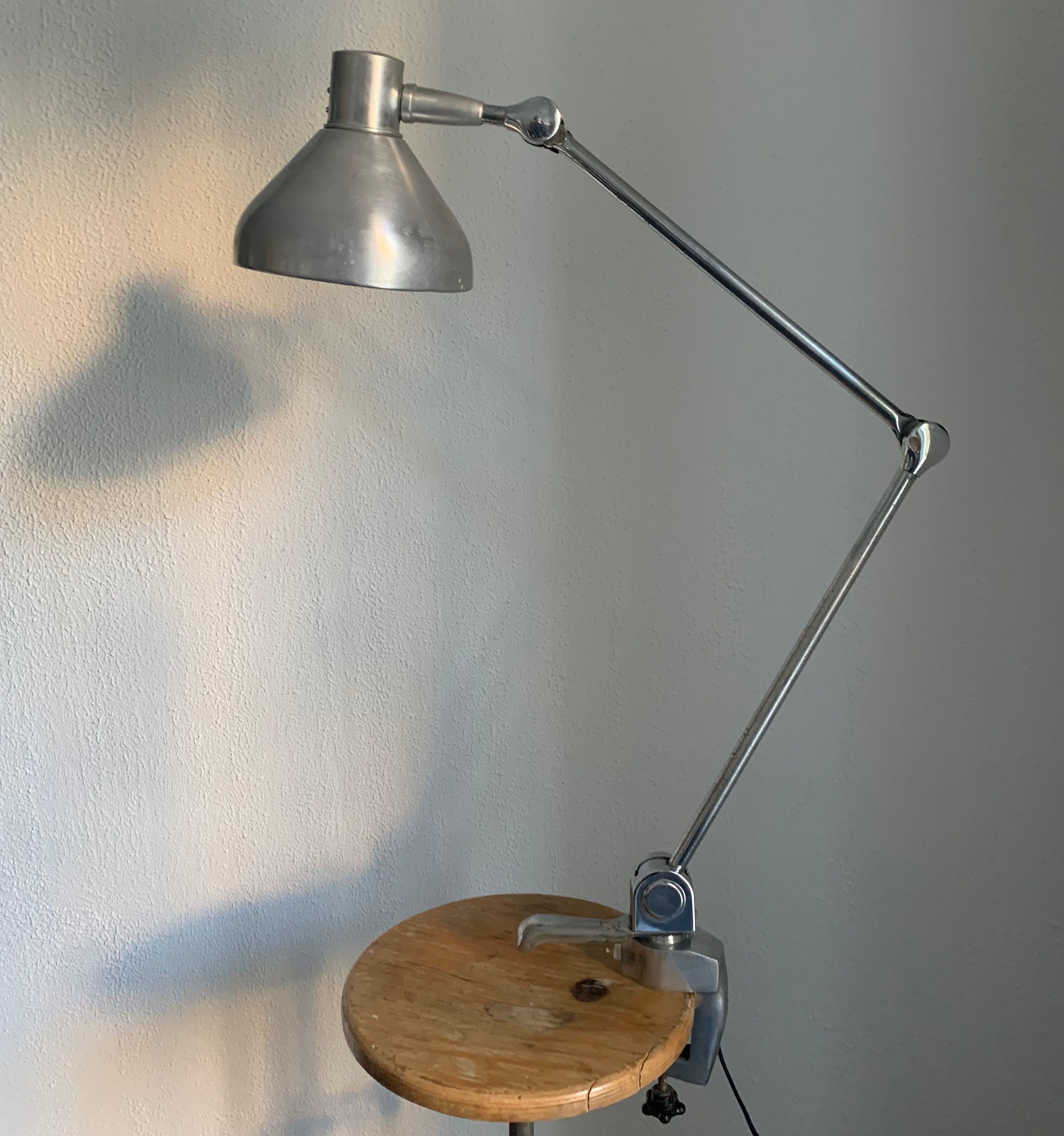 Vintage lamp 1950 industrial factory Jumo 820 - 75cm