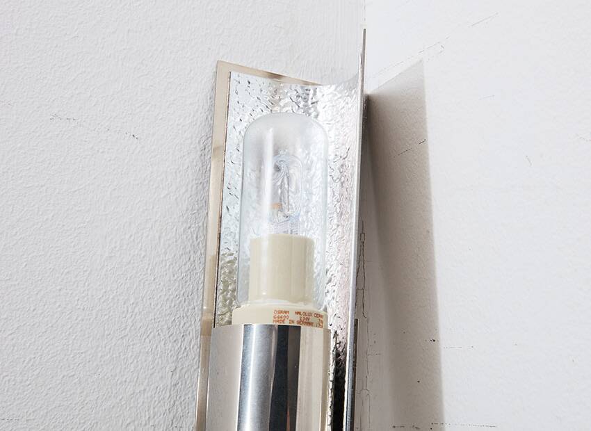 Gilles Derain Pair of Torchere Wall Lights for Lumen Center Italy 1984