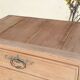 Natural wood confiturier, wrought iron fittings.