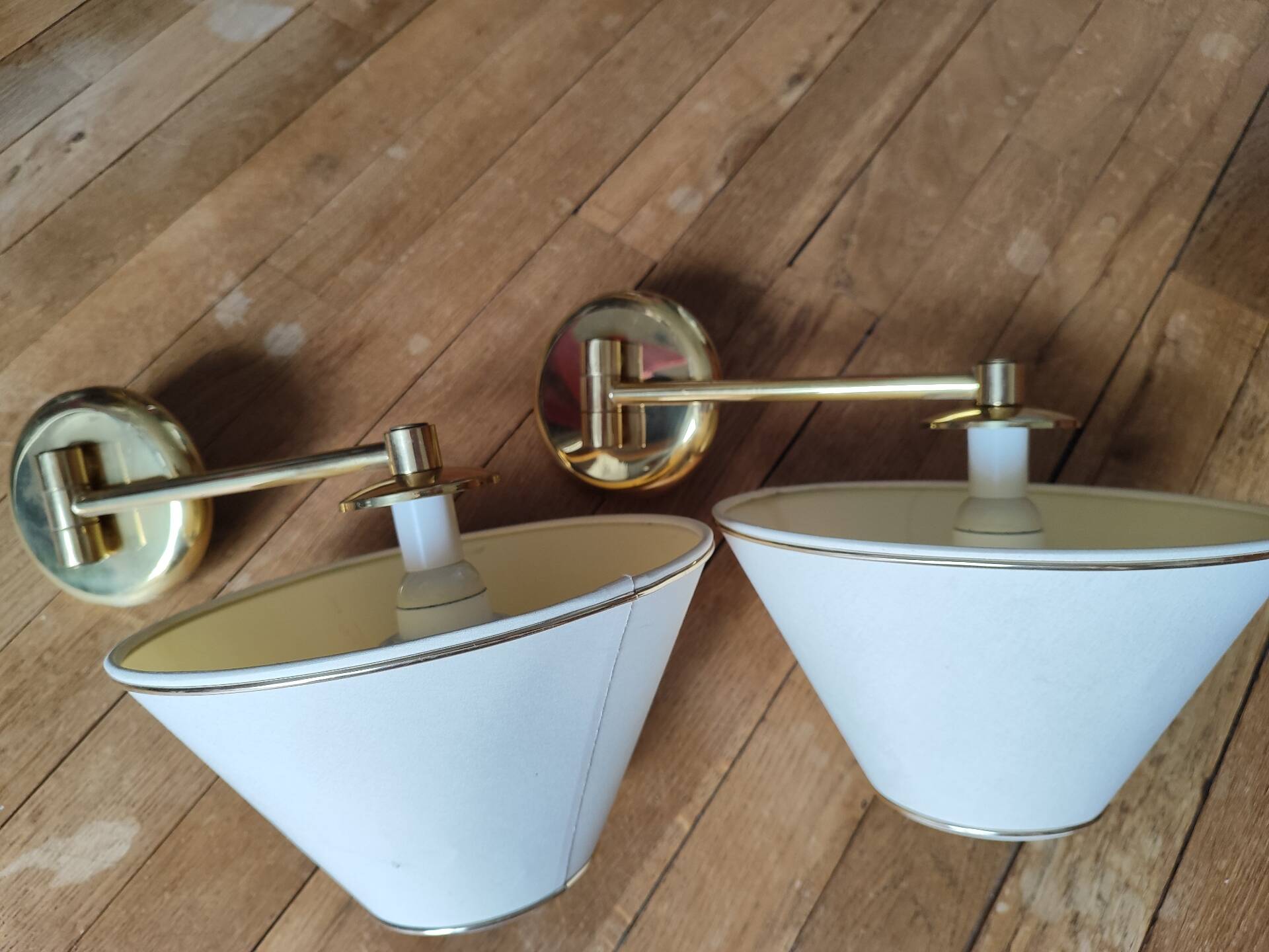 A pair of wall lights.
