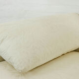 Maralunga 3-seat Sofa with Footrest in offwhite by Vico Magistretti for Cassina, Italy