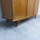 French wardrobe with tapered legs, 3 doors, 120cm hanging rail, new.