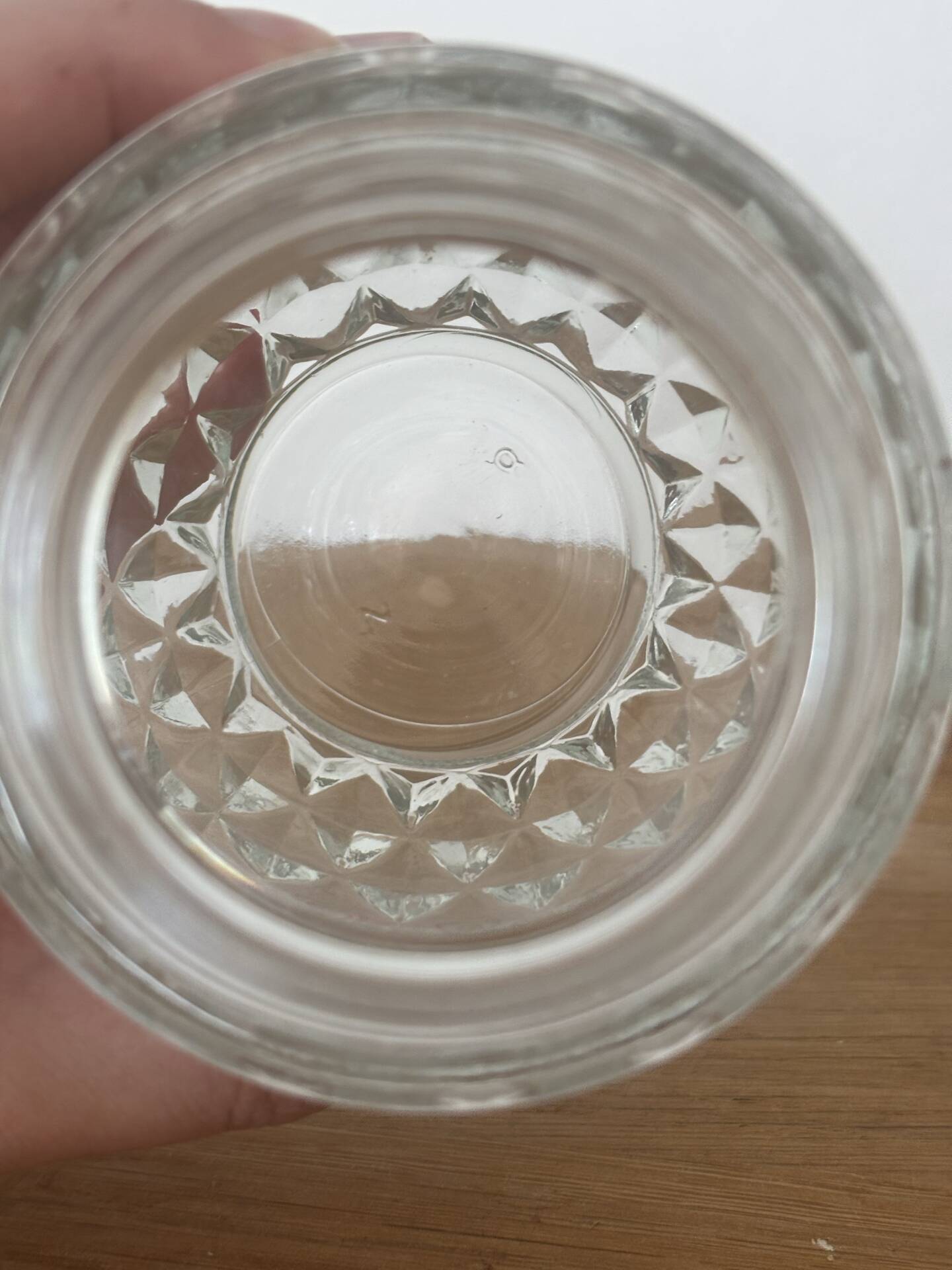 Vintage pretty candy box or cut glass sugar bowl