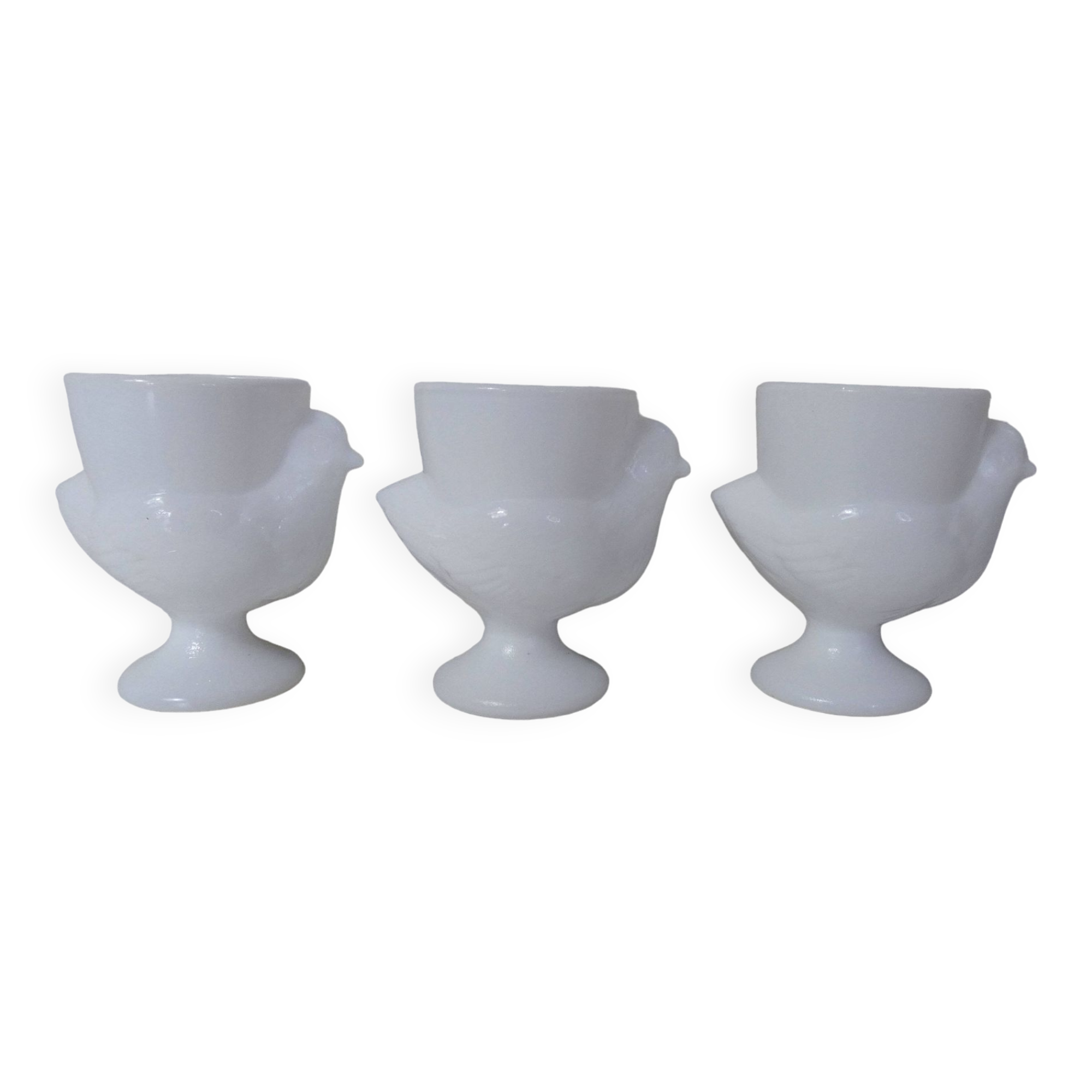 white chicken egg cups