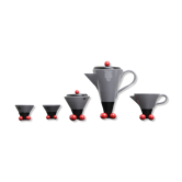 Service à café / thé conçu par Pietro D’Amato, fabriqué par Costantini l’Ogetto