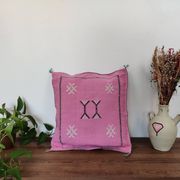 Coussin berbère sabra rose motif boheme