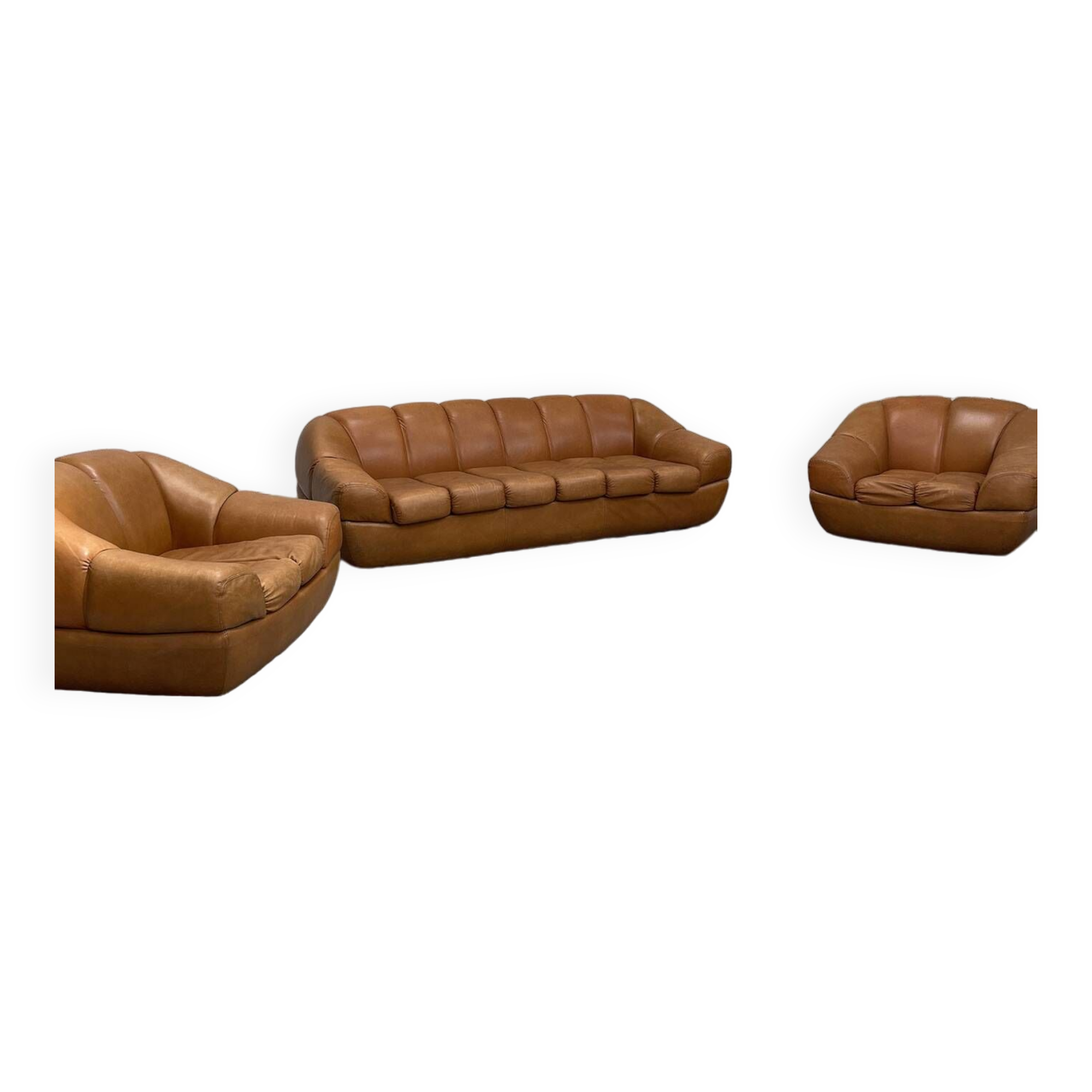 Burov leather living room set
