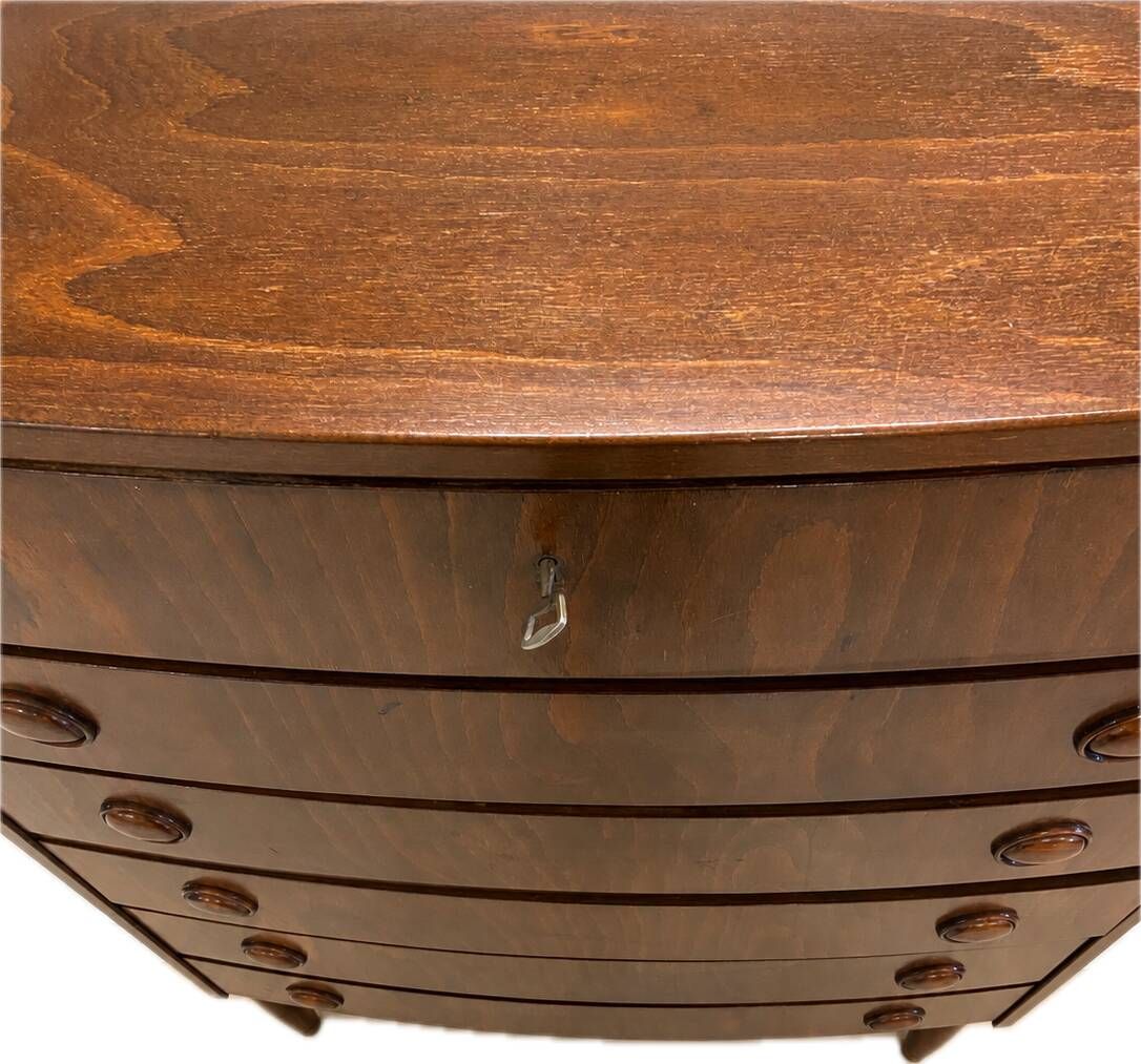 Commode haute en acajou danois vintage des années 1960.