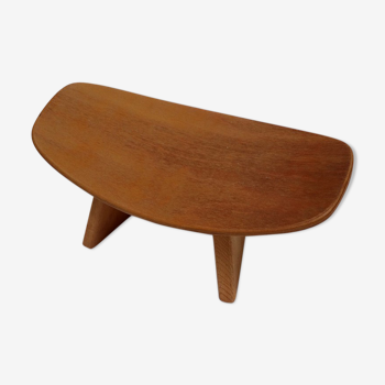 Tabouret médiation en bois par Alain Gaubert, 1983