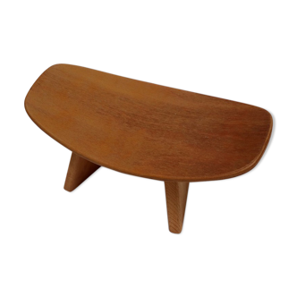 Tabouret médiation en bois par Alain Gaubert, 1983