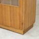Armoire d'école vitrée en chêne 1960