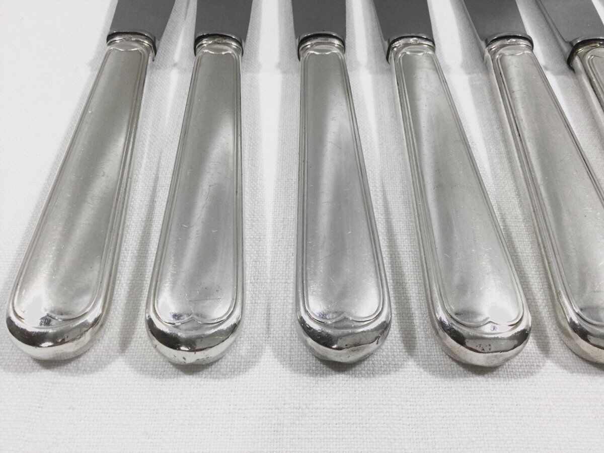 12 entremet knives silver metal net