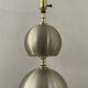 Large vintage lamp base in brushed and gold aluminum