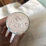 Two enamelled tubular vases