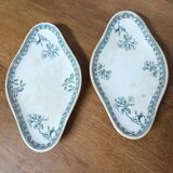 Pair of earthenware dishes from Castres earthenware factory