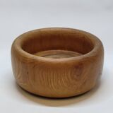 Vintage Scandinavian Turned Wood Empty Pocket Bowl