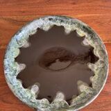 Stoneware carafe and plate