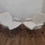Deux fauteuils scandinaves, années 70