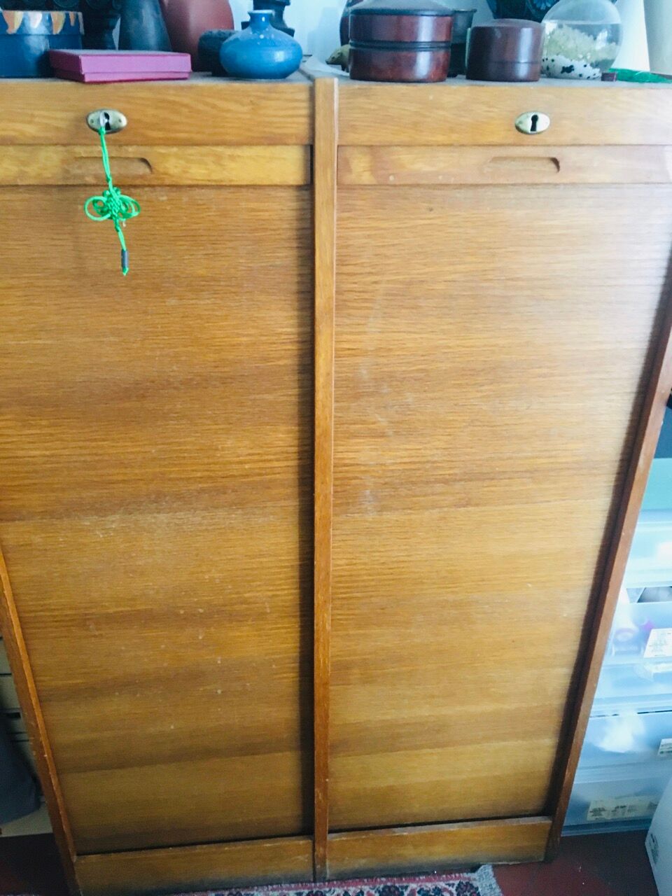 Double art deco curtain furniture, solid wood structure