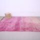 Tapis marocain vintage violet 197 x 296 cm - Tapis en laine berbère - Tapis fait main