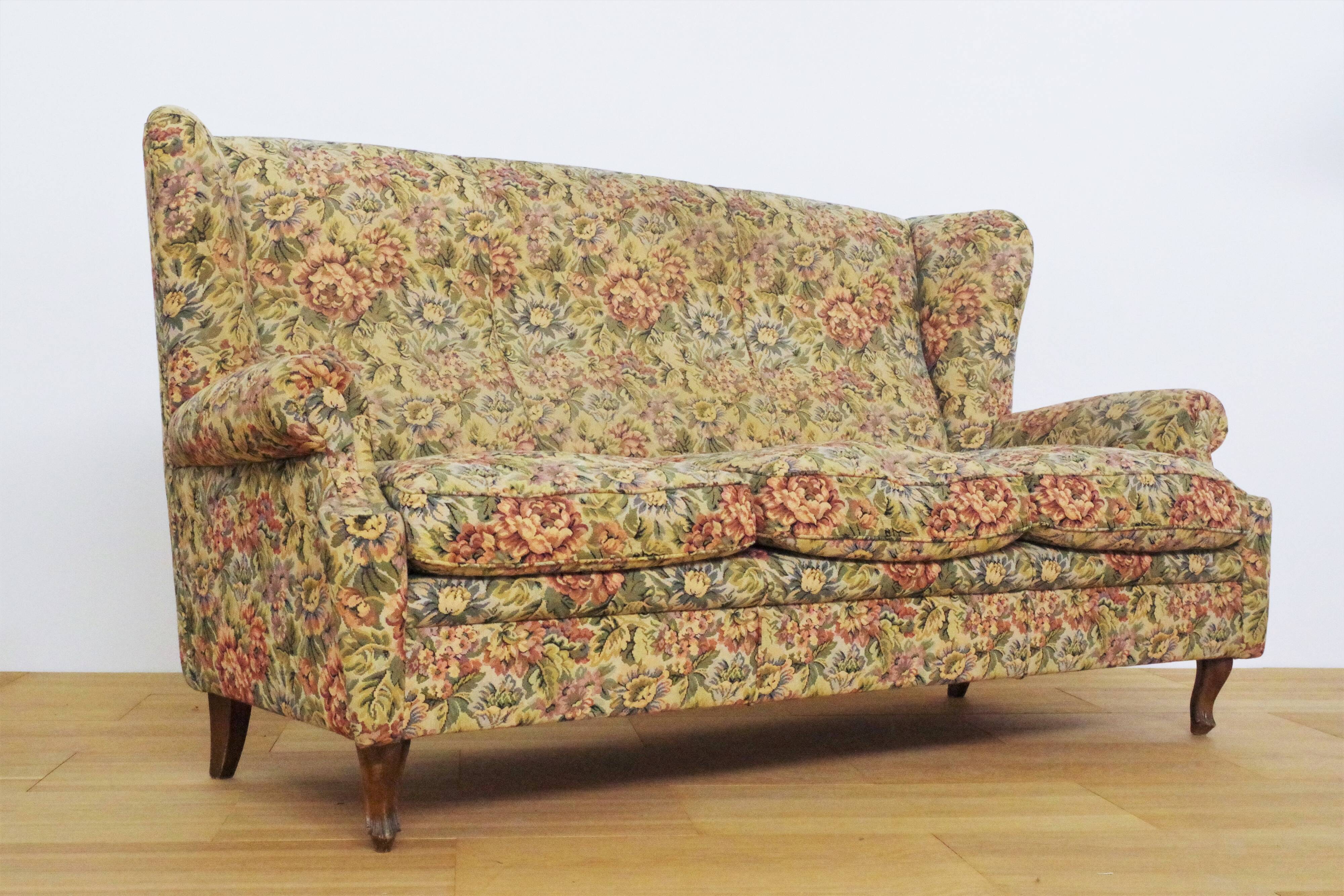 Baroque armchairs and sofa, 1950s, set of 3