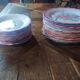 Ceramic plates. 70s/80s Work inspired by the 16th and 17th centuries.