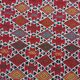 Red Berber carpet Handmade wool 105x205cm
