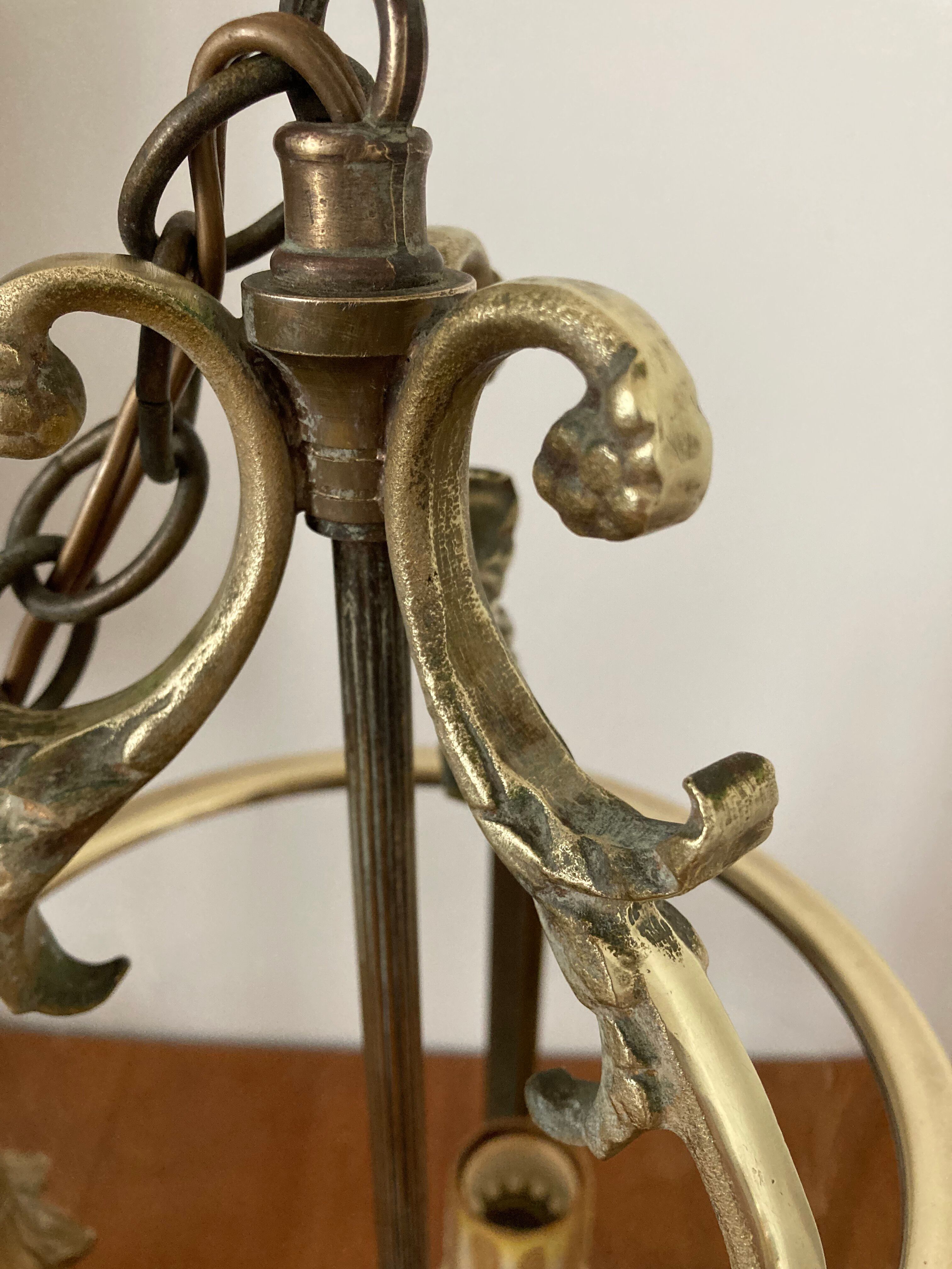 Vestibule lantern, gilded bronze, Louis XVI style
