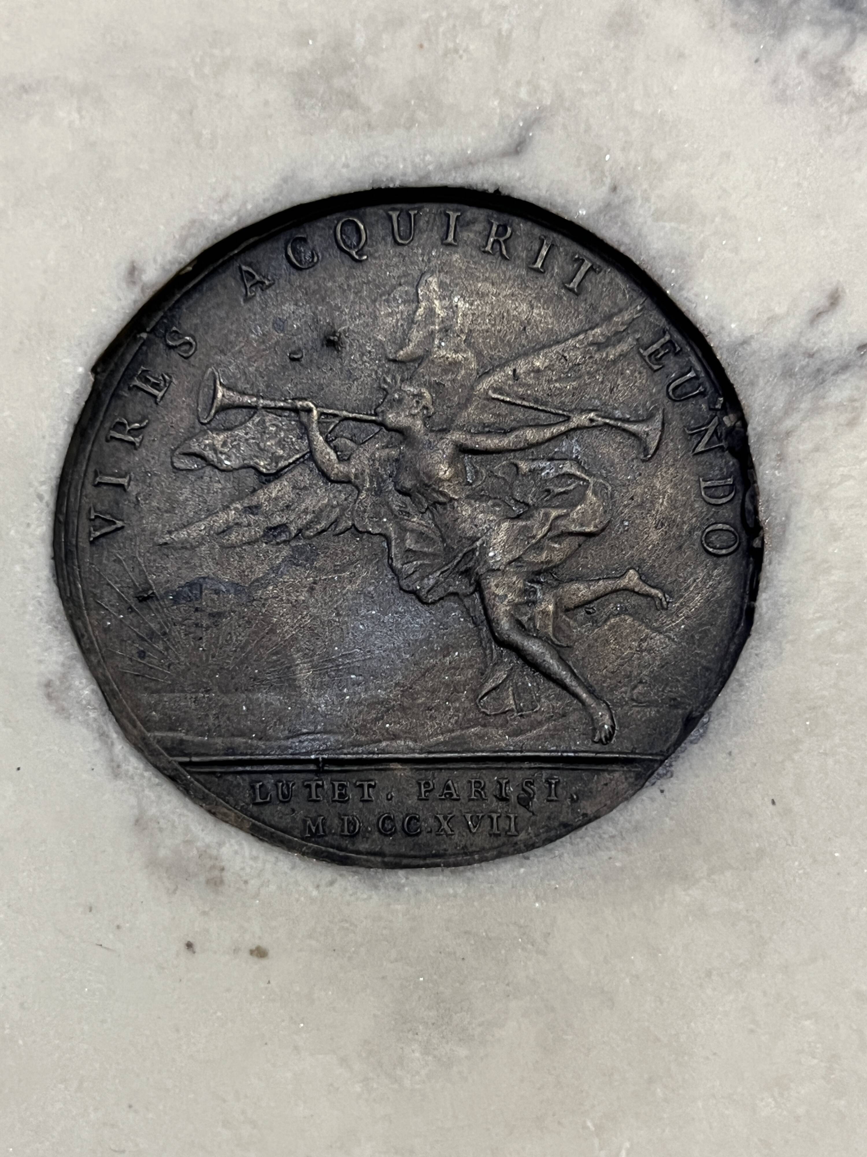 Marble high relief by François Duquesnoy "Putti, garlands and flowers" Paris, 1892