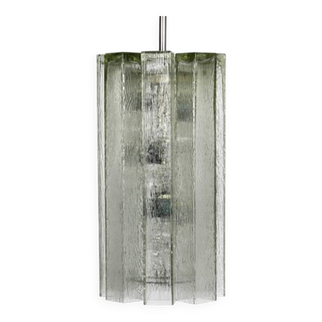 XXL glass pendant lamp by Doria | Mid Century Modern  | Brutalist Desogn