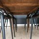 Solid elm dining table
