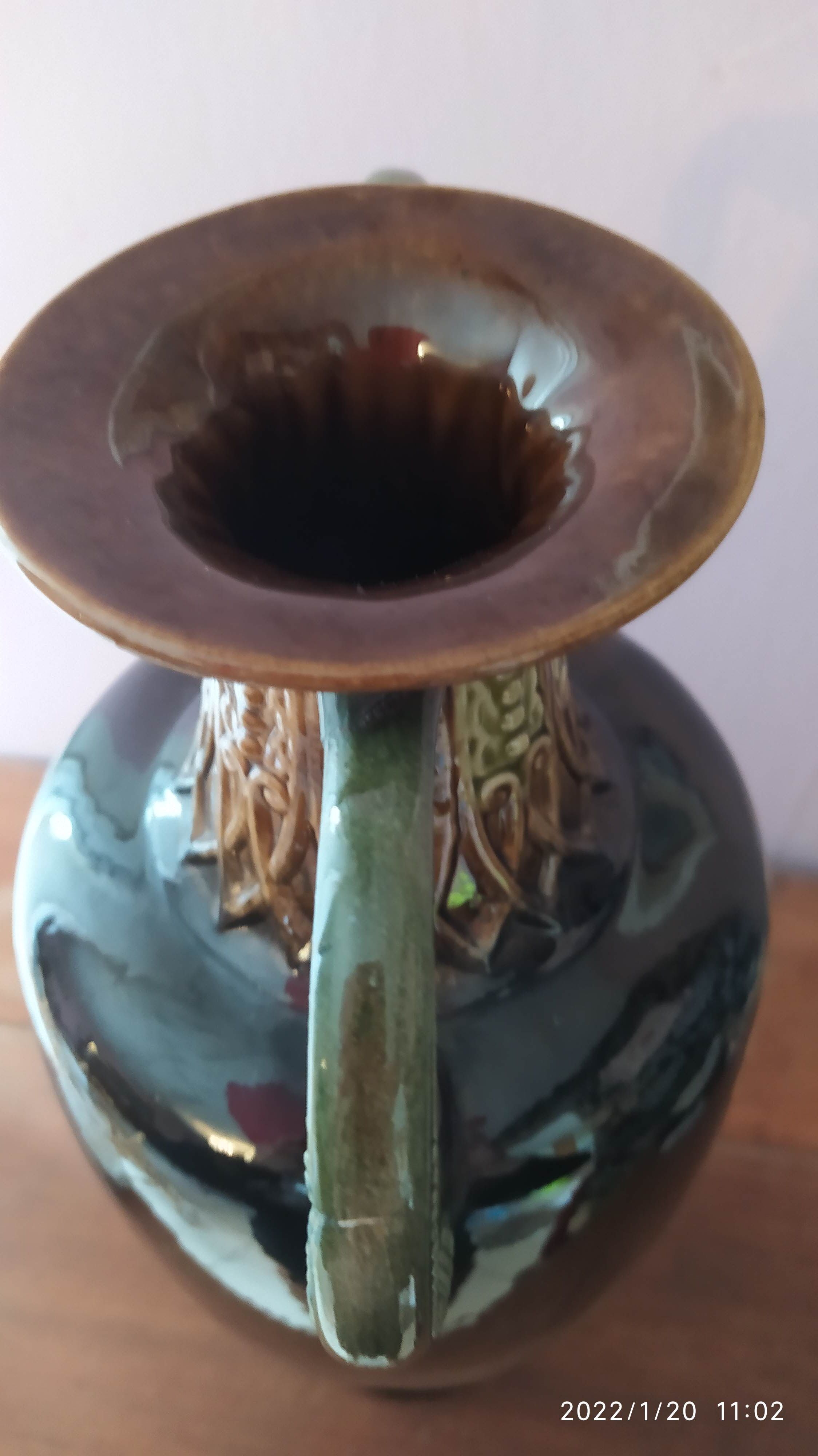Large art deco ceramic vase form Amphora