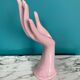 Handmade pink vintage soliflore ring sizer