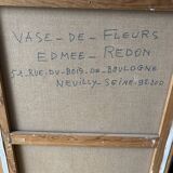 Tableau « vase de fleurs » d’Edmee-Redon