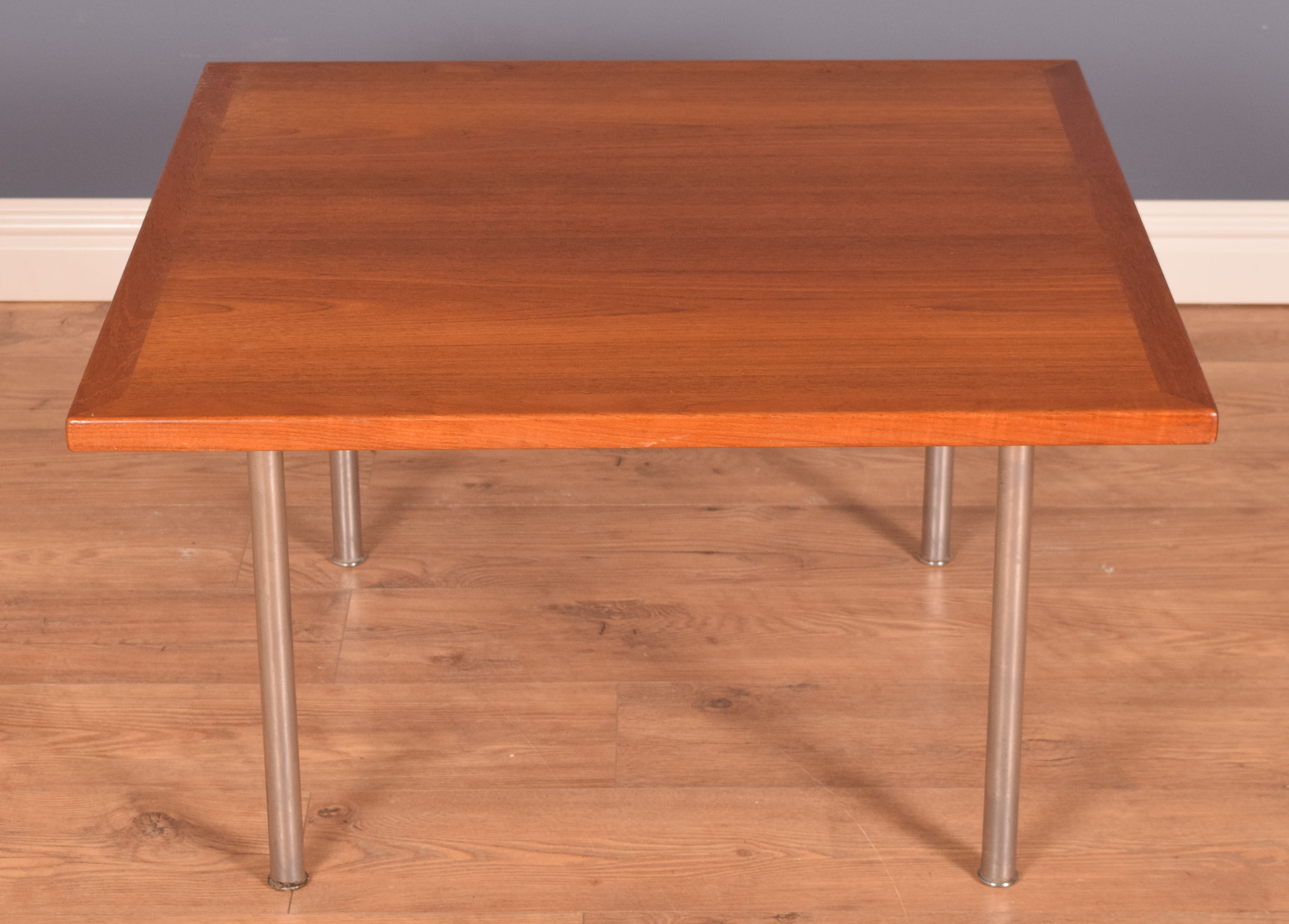 Restored teak & rosewood , chrome coffee table, Hans J Wegner, andreas tuck