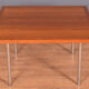 Table basse chromée Hans J Wegner teck restauré & palissandre  Andreas Tuck