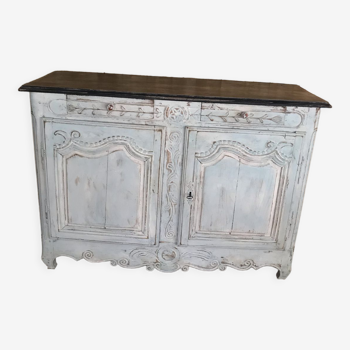 Patinated carved sideboard