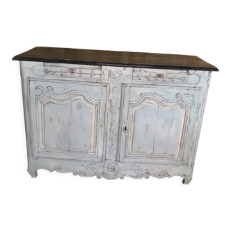 Patinated carved sideboard