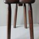 Antique Alpine peasant chair, Stabelle type, made of solid wood – 19th century.