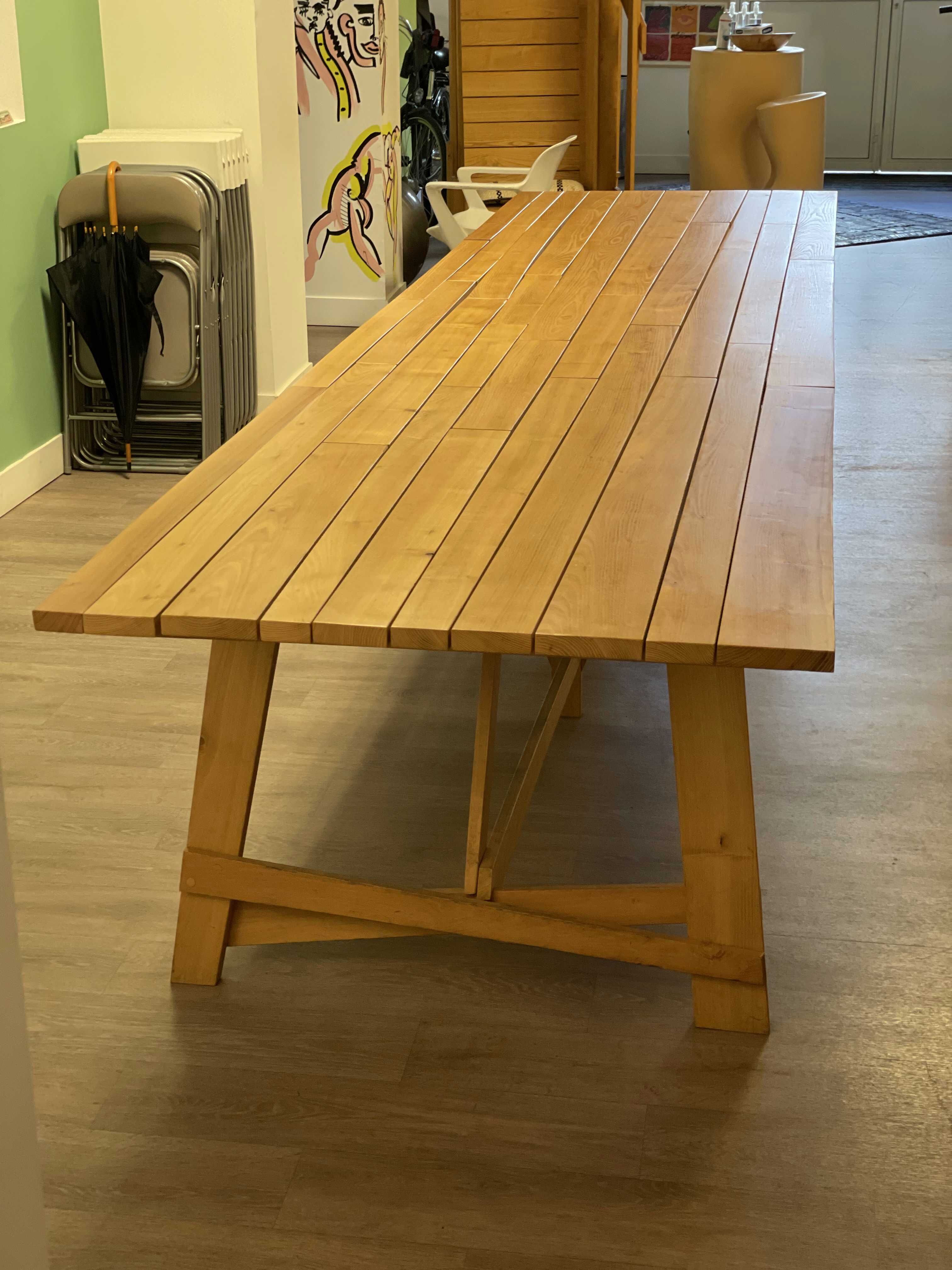 Wooden table in solid