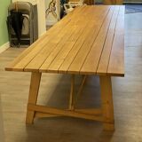 Wooden table in solid